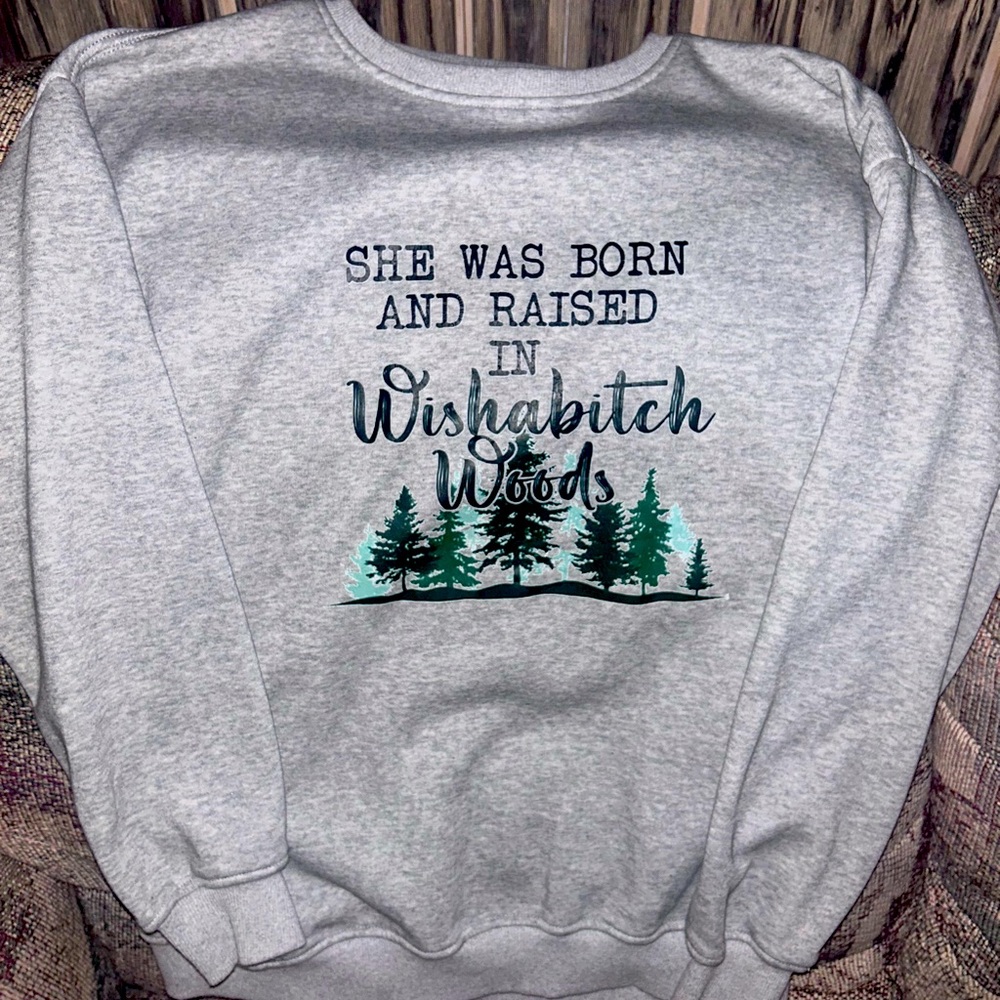 Funny Midwest Women’s Large Crewneck